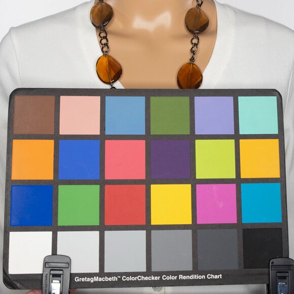 Brown/Amber Black And Spotted Large‎ Beads On A Dark Chain Necklace - Picture 10 of 10